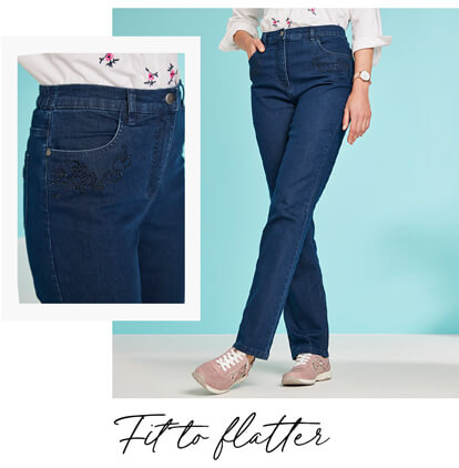 Diamante Trim Stretch Jean